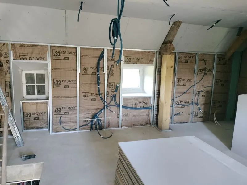 pose de bandes de platre valdalliere