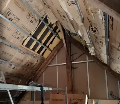 pose de bandes de plâtre Villedieu-les-Poêles-2